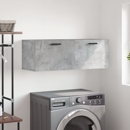 Armario de pared madera ingeniería gris hormigón 100x36,5x35 cm von , Schließfächer und Lagerschränke - Ref: Foro24-830144, P...