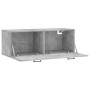 Armario de pared madera ingeniería gris hormigón 100x36,5x35 cm von , Schließfächer und Lagerschränke - Ref: Foro24-830144, P...