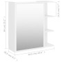 Armario con espejo de baño madera contrachapada 62,5x20,5x64 cm de vidaXL, Tocadores de baño - Ref: Foro24-803308, Precio: 64...