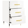 Mesita de noche madera de ingeniería blanco brillo 40x40x66 cm von , Nachttische - Ref: Foro24-827638, Preis: 93,29 €, Rabatt: %