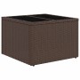 Conjunto de sofá de jardín 6 pcs Marrón Poliratán