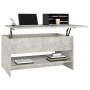 Mesa de centro madera contrachapada gris hormigón 80x50x40 cm von , Couchtisch - Ref: Foro24-809660, Preis: 89,21 €, Rabatt: %