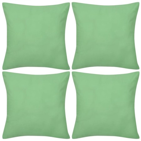 4 fundas verde manzana para cojines de algodón, 40 x 40 cm by , Cushions - Ref: Foro24-130925, Price: 23,78 €, Discount: %