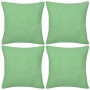 4 fundas verde manzana para cojines de algodón, 40 x 40 cm by , Cushions - Ref: Foro24-130925, Price: 23,78 €, Discount: %