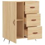 Aparador de madera de ingeniería roble Sonoma 69,5x34x90 cm de , Aparadores - Ref: Foro24-827887, Precio: 66,26 €