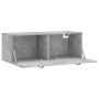 Armario de pared madera ingeniería gris hormigón 100x36,5x35 cm von , Schließfächer und Lagerschränke - Ref: Foro24-830112, P...