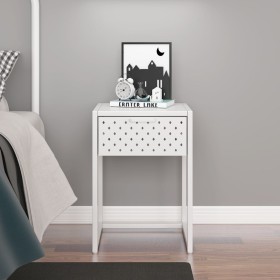 Mesita de noche de acero blanca 38x35x54 cm von , Nachttische - Ref: Foro24-335887, Preis: 71,08 €, Rabatt: %