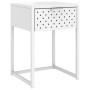 Mesita de noche de acero blanca 38x35x54 cm de , Mesitas de noche - Ref: Foro24-335887, Precio: 71,08 €, Descuento: %