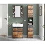 FMD Armario de cuarto de baño con espejo color matera oscuro old style von , Badezimmerwaschtische - Ref: Foro24-429458, Prei...
