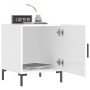 Mesita de noche madera de ingeniería blanco brillo 40x40x50 cm by , Nightstands - Ref: Foro24-827568, Price: 30,07 €, Discoun...