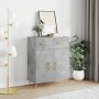 Aparador de madera de ingeniería gris hormigón 69,5x34x90 cm by , Sideboards - Ref: Foro24-827968, Price: 83,31 €, Discount: %