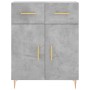 Aparador de madera de ingeniería gris hormigón 69,5x34x90 cm by , Sideboards - Ref: Foro24-827968, Price: 83,31 €, Discount: %