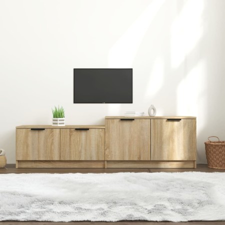 Mueble de TV madera contrachapada roble Sonoma 158,5x36x45 cm von , TV-Möbel - Ref: Foro24-811487, Preis: 96,80 €, Rabatt: %