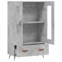 Aparador alto madera de ingeniería gris hormigón 69,5x31x115 cm von , Sideboards - Ref: Foro24-828272, Preis: 84,83 €, Rabatt: %