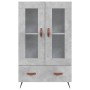 Aparador alto madera de ingeniería gris hormigón 69,5x31x115 cm von , Sideboards - Ref: Foro24-828272, Preis: 84,83 €, Rabatt: %