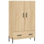 Aparador alto madera de ingeniería roble Sonoma 69,5x31x115 cm by , Sideboards - Ref: Foro24-828247, Price: 102,52 €, Discoun...