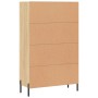 Aparador alto madera de ingeniería roble Sonoma 69,5x31x115 cm by , Sideboards - Ref: Foro24-828247, Price: 102,52 €, Discoun...