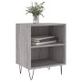 Mesita de noche 2 uds madera ingeniería gris Sonoma 40x30x50 cm by , Nightstands - Ref: Foro24-826793, Price: 54,06 €, Discou...