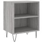 Mesita de noche 2 uds madera ingeniería gris Sonoma 40x30x50 cm by , Nightstands - Ref: Foro24-826793, Price: 54,06 €, Discou...