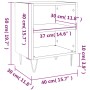 Mesita de noche 2 uds madera ingeniería gris Sonoma 40x30x50 cm by , Nightstands - Ref: Foro24-826793, Price: 54,06 €, Discou...