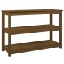 Mesa consola de madera maciza de pino marrón miel 110x40x74 cm by , Side tables - Ref: Foro24-821667, Price: 83,20 €, Discoun...