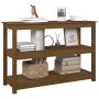 Mesa consola de madera maciza de pino marrón miel 110x40x74 cm by , Side tables - Ref: Foro24-821667, Price: 83,20 €, Discoun...