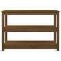 Mesa consola de madera maciza de pino marrón miel 110x40x74 cm by , Side tables - Ref: Foro24-821667, Price: 83,20 €, Discoun...