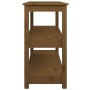 Mesa consola de madera maciza de pino marrón miel 110x40x74 cm by , Side tables - Ref: Foro24-821667, Price: 83,20 €, Discoun...