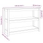 Mesa consola de madera maciza de pino marrón miel 110x40x74 cm by , Side tables - Ref: Foro24-821667, Price: 83,20 €, Discoun...