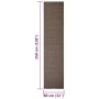 Alfombra de sisal natural marrón 80x350 cm de , Alfombras - Ref: Foro24-136345, Precio: 116,89 €