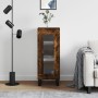 Aparador madera de ingeniería roble ahumado 34,5x34x90 cm by , Sideboards - Ref: Foro24-828825, Price: 62,71 €, Discount: %