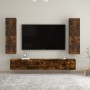 Muebles TV de pared 2 uds color roble ahumado 30,5x30x110 cm von , TV-Möbel - Ref: Foro24-826677, Preis: 83,01 €, Rabatt: %