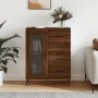 Aparador de madera de ingeniería marrón roble 69,5x34x90 cm by , Sideboards - Ref: Foro24-828067, Price: 102,64 €, Discount: %