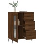 Aparador de madera de ingeniería marrón roble 69,5x34x90 cm by , Sideboards - Ref: Foro24-828067, Price: 102,64 €, Discount: %