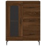 Aparador de madera de ingeniería marrón roble 69,5x34x90 cm by , Sideboards - Ref: Foro24-828067, Price: 102,64 €, Discount: %