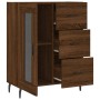 Aparador de madera de ingeniería marrón roble 69,5x34x90 cm by , Sideboards - Ref: Foro24-828067, Price: 102,64 €, Discount: %