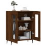 Aparador de madera de ingeniería marrón roble 69,5x34x90 cm by , Sideboards - Ref: Foro24-827811, Price: 96,06 €, Discount: %