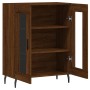Aparador de madera de ingeniería marrón roble 69,5x34x90 cm by , Sideboards - Ref: Foro24-827811, Price: 96,06 €, Discount: %