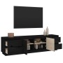 Mueble de TV madera maciza de pino negro 176x37x47,5 cm von , TV-Möbel - Ref: Foro24-814323, Preis: 254,18 €, Rabatt: %
