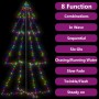 Árbol de Navidad 300 luces LED interior y exterior 120x220 cm von , Weihnachtsbäume - Ref: Foro24-328590, Preis: 70,54 €, Rab...