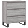 Aparador de madera contrachapada gris Sonoma 60x35x70 cm de , Aparadores - Ref: Foro24-827194, Precio: 74,97 €, Descuento: %