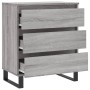 Aparador de madera contrachapada gris Sonoma 60x35x70 cm de , Aparadores - Ref: Foro24-827194, Precio: 74,97 €, Descuento: %