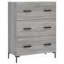 Aparador de madera de ingeniería gris Sonoma 69,5x34x90 cm von , Sideboards - Ref: Foro24-827858, Preis: 105,56 €, Rabatt: %