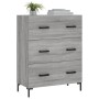 Aparador de madera de ingeniería gris Sonoma 69,5x34x90 cm von , Sideboards - Ref: Foro24-827858, Preis: 105,56 €, Rabatt: %