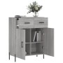 Aparador de madera de ingeniería gris Sonoma 69,5x34x90 cm by , Sideboards - Ref: Foro24-827994, Price: 103,41 €, Discount: %