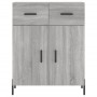 Aparador de madera de ingeniería gris Sonoma 69,5x34x90 cm by , Sideboards - Ref: Foro24-827994, Price: 103,41 €, Discount: %