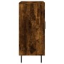 Aparador de madera de ingeniería roble ahumado 90x34x80 cm by , Sideboards - Ref: Foro24-828129, Price: 91,09 €, Discount: %