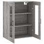 Armario de pared gris Sonoma 69,5x34x90 cm de , Aparadores - Ref: Foro24-828490, Precio: 100,47 €, Descuento: %