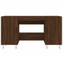 Escritorio madera de ingeniería roble marrón 140x50x75 cm