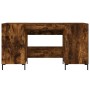 Escritorio madera de ingeniería roble ahumado 140x50x75 cm von , Schreibtische - Ref: Foro24-829553, Preis: 118,51 €, Rabatt: %